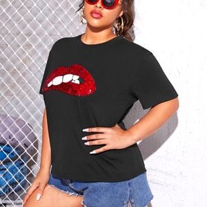 💥💋Sequin Summer Kiss- Tee💋💥
